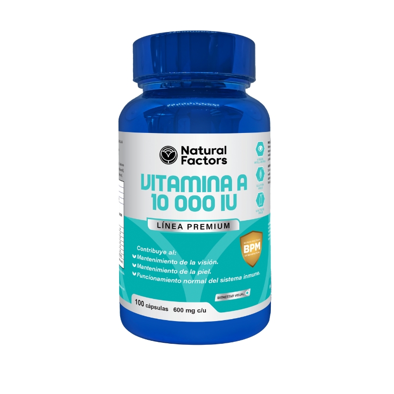 VITAMINA A (NF) CAPSULAS 600 mg ENVASE X 100 U