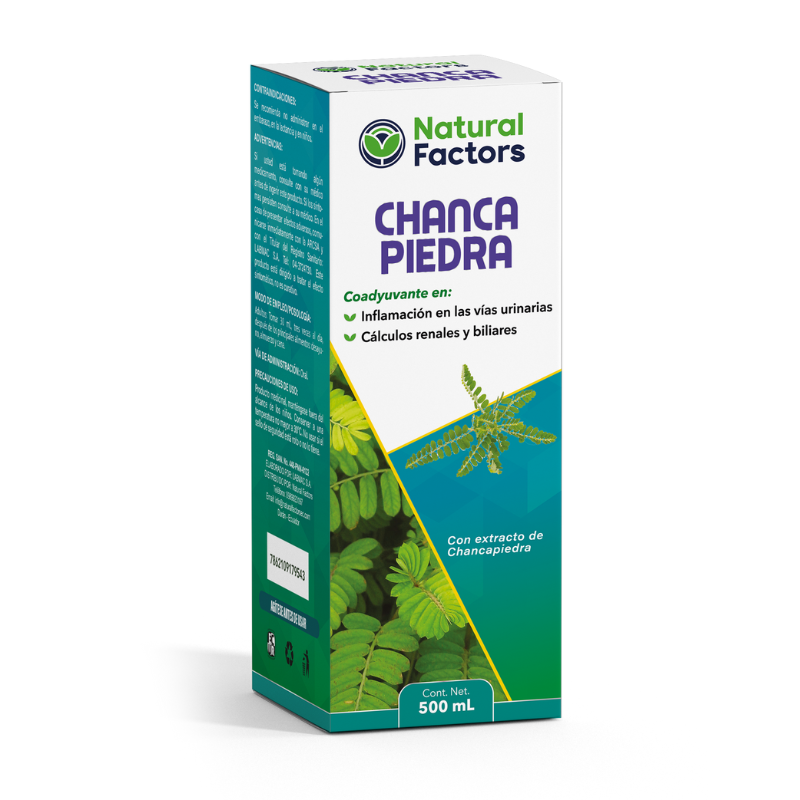 CHANCAPIEDRA NATURAL FACTORS (NF) JARABE FRASCO X 500 mL