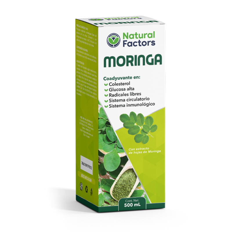 MORINGA NATURAL FACTORS JARABE (NF) FRASCO X 500 mL