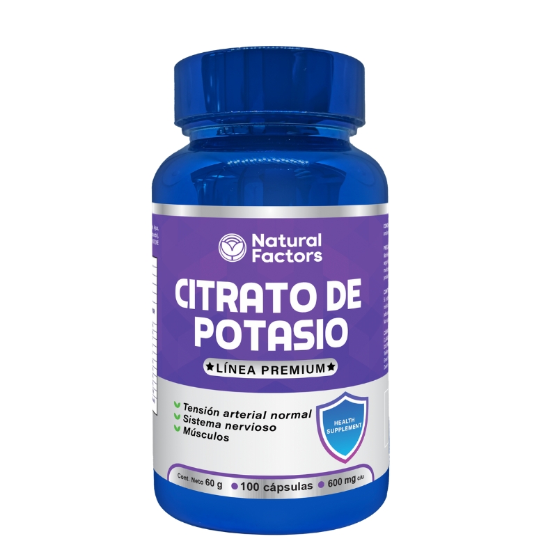 CITRATO DE POTASIO (NF) CAPSULAS 600 mg ENVASE X 100 U