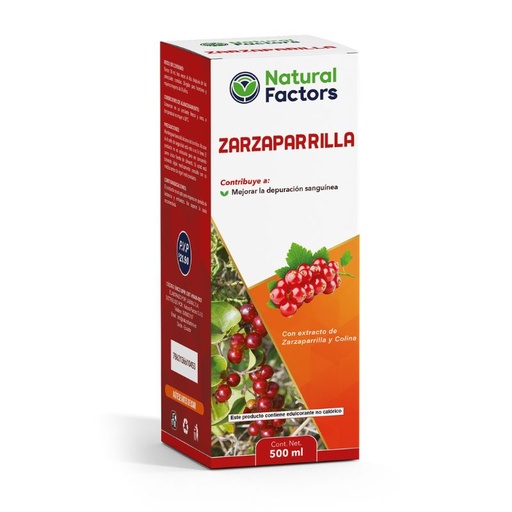 [PTL-N126] ZARZAPARRILLA (NF) JARABE X 500 mL (NATURAL)