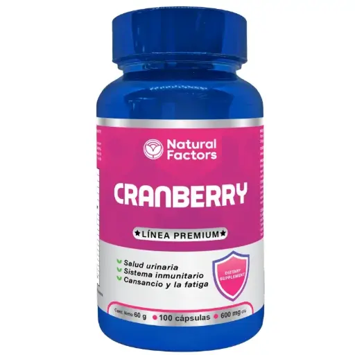 [PTL-N139] CRANBERRY (NF) CAPSULAS 500 mg ENVASE X 100 U (NATURAL)