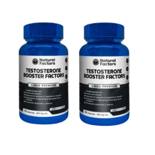[WKIT-0084] 2 TESTOSTERONE BOOSTER FACTORS (NF) CAPSULAS 500 mg ENVASE X 90 U