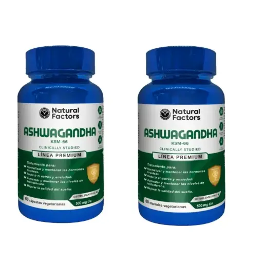 [WKIT-0087] 2 ASHWAGANDHA (NF) CAPSULAS 500 mg ENVASE X 60 U
