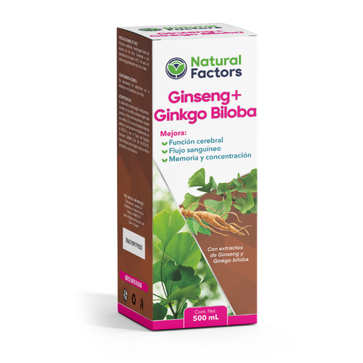 [PTL-N096] GINSENG + GINKGO BILOBA (NF) JARABE FRASCO X 500 mL