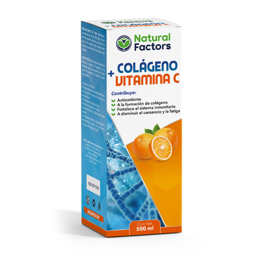 [PTL-A018] COLAGENO + VITAMINA C (NF) JARABE FRASCO X 500 mL